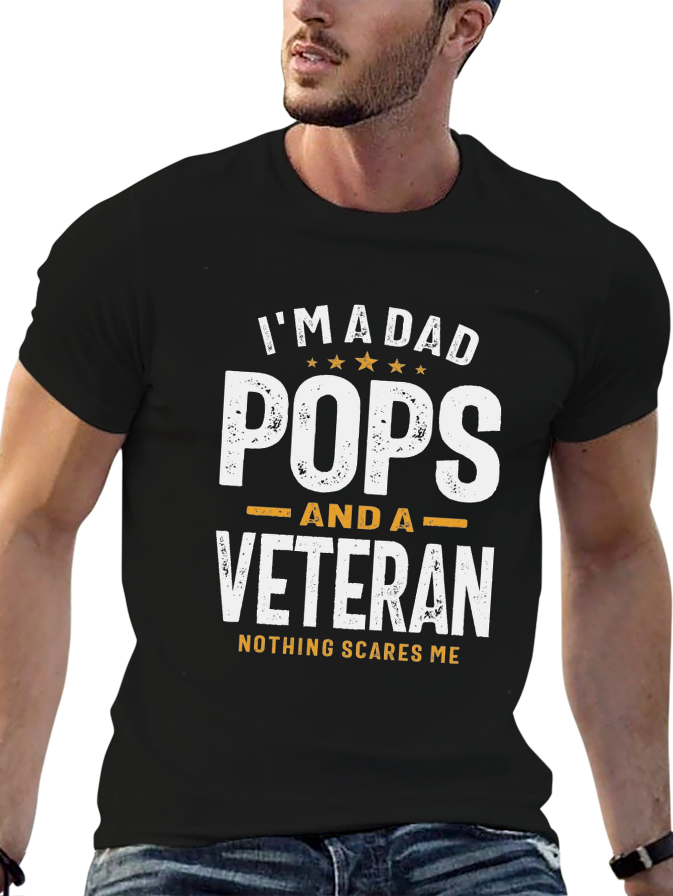 Im a Dad Pops Veteran T-Shirt