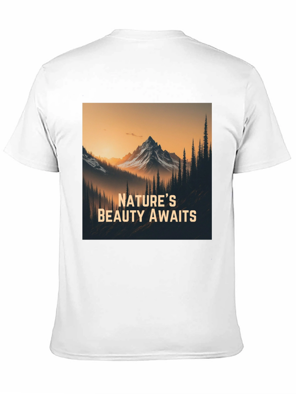 Natures Beauty Awaits Black Graphic Tee