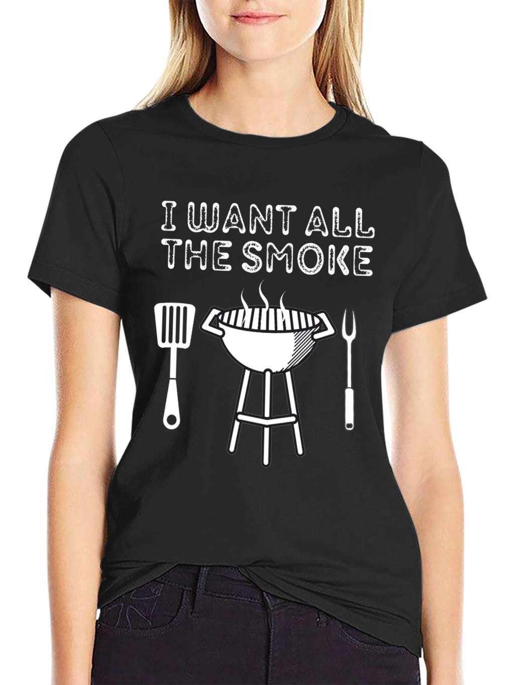 I Want All The Smoke BBQ Grill T-Shirt