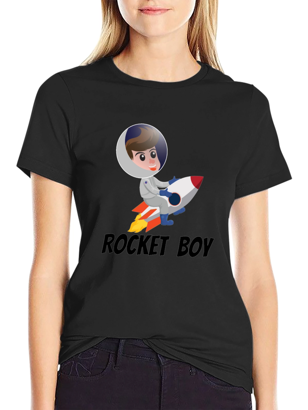 Rocket Boy Graphic T-Shirt - Funky Space Adventure Tee