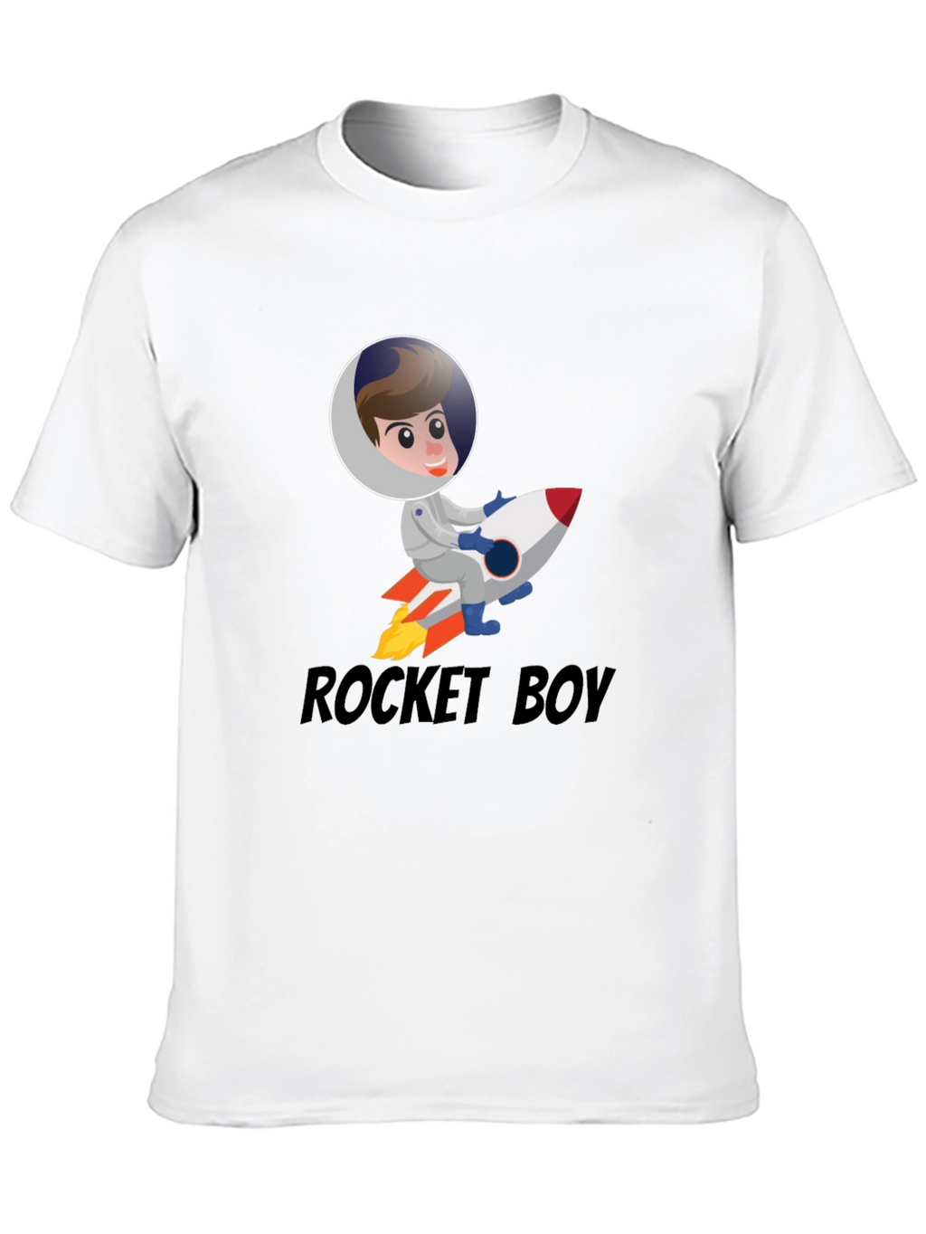 Rocket Boy Graphic T-Shirt - Funky Space Adventure Tee