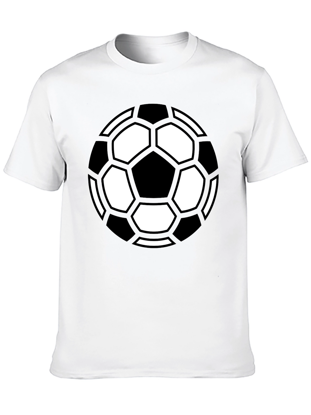 Soccer Ball Graphic Tee - Black