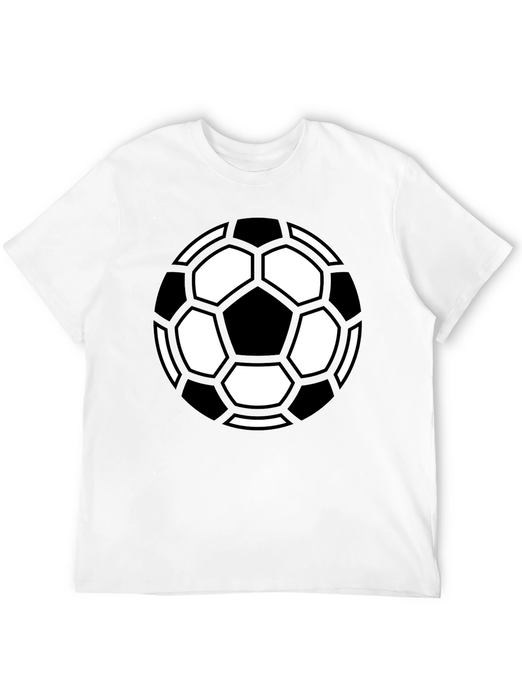 Soccer Ball Graphic Tee - Black