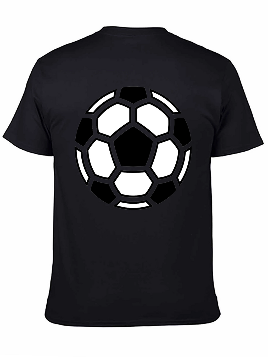 Soccer Ball Graphic Tee - Black