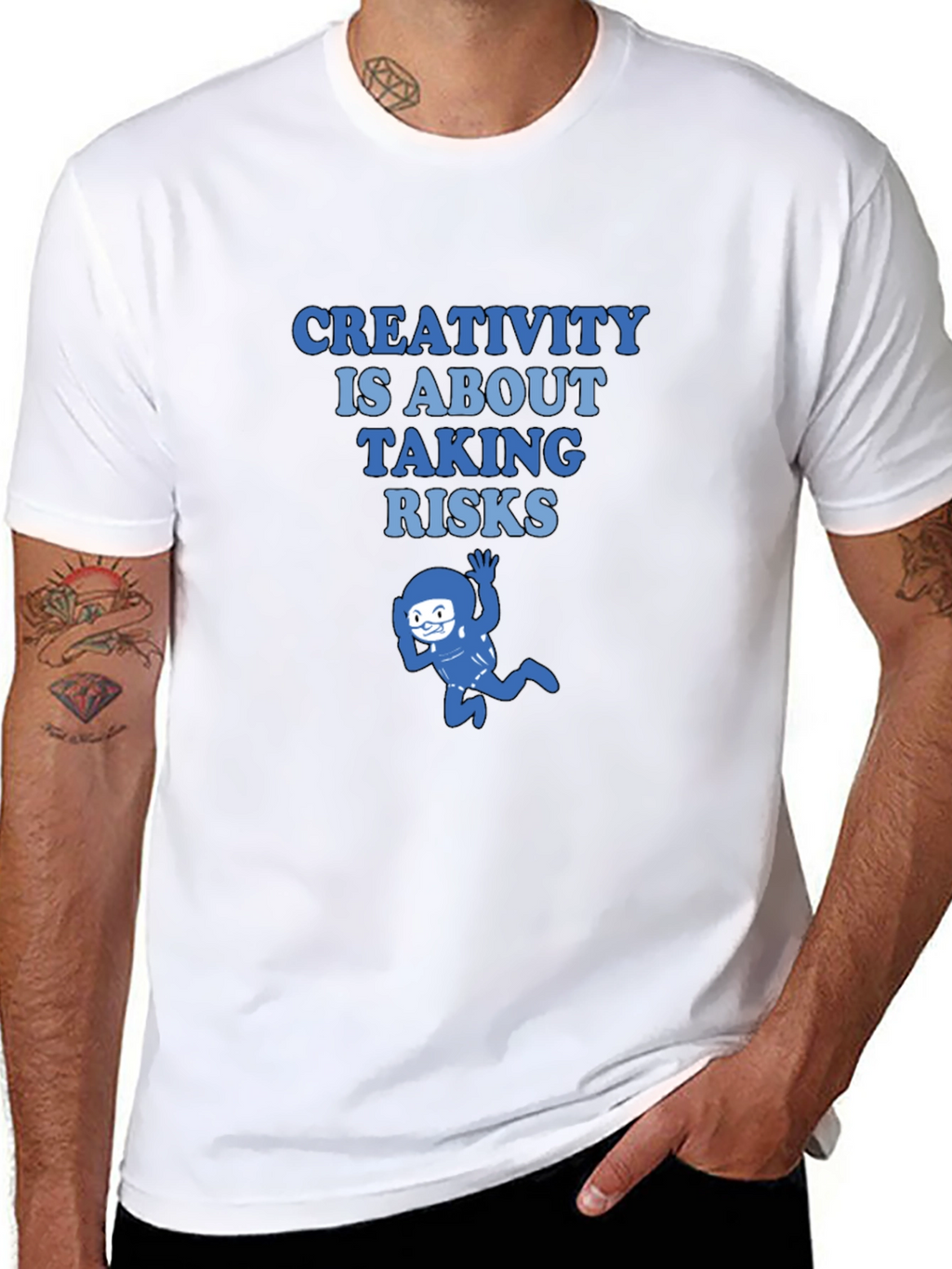 Creativity Takes Risks Graphic Tee - Soft Cotton