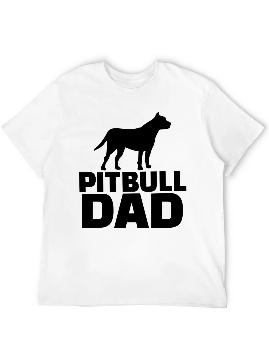 Pitbull Dad Black Graphic Tee
