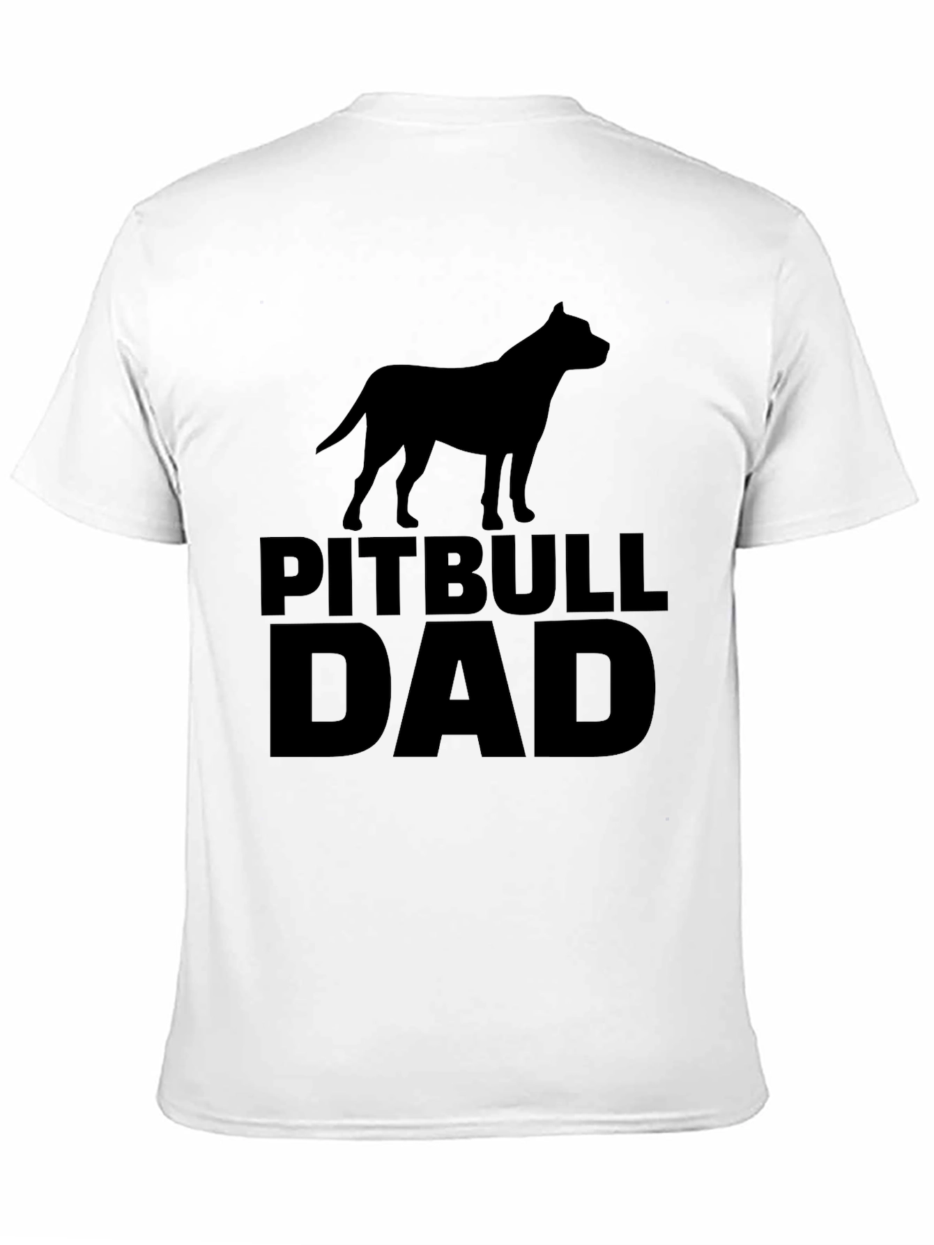 Pitbull Dad Black Graphic Tee