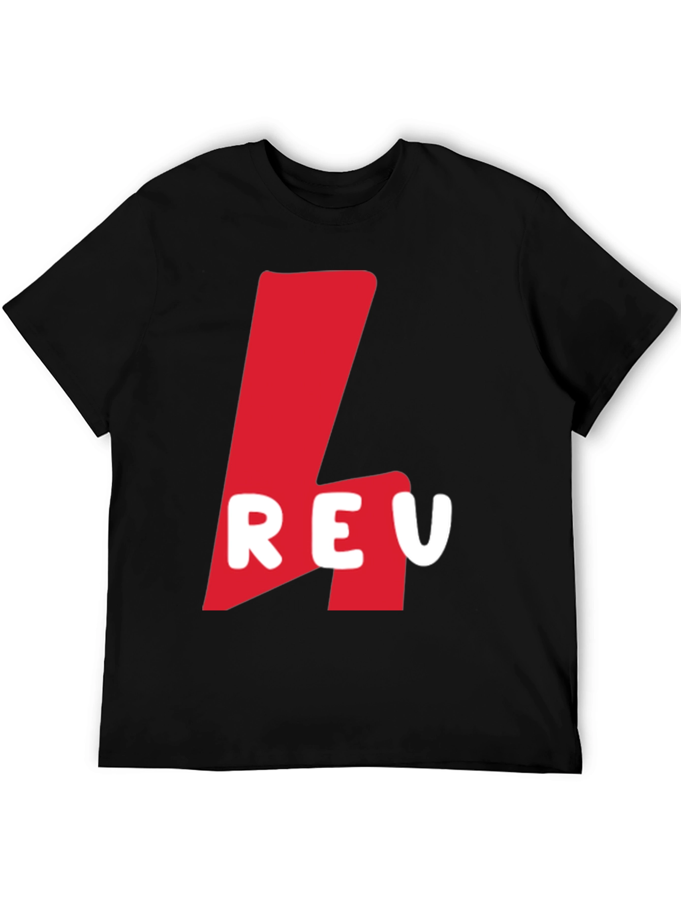 Red Logo Graphic Black T-Shirt