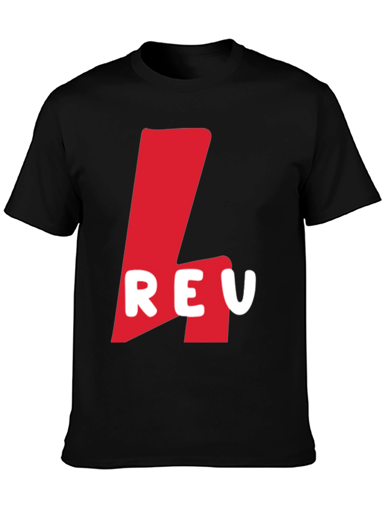 Red Logo Graphic Black T-Shirt