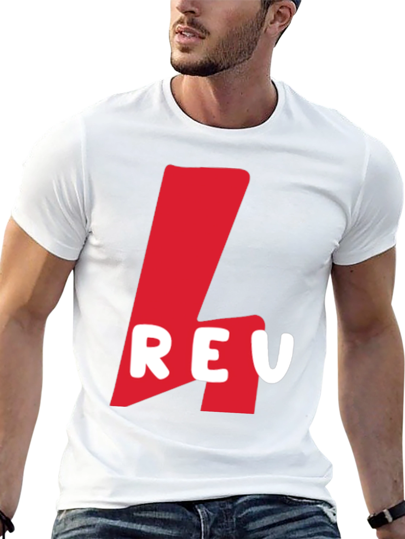 Red Logo Graphic Black T-Shirt