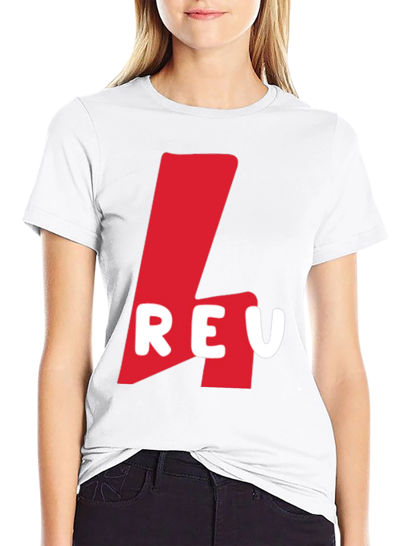 Red Logo Graphic Black T-Shirt