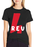 Red Logo Graphic Black T-Shirt