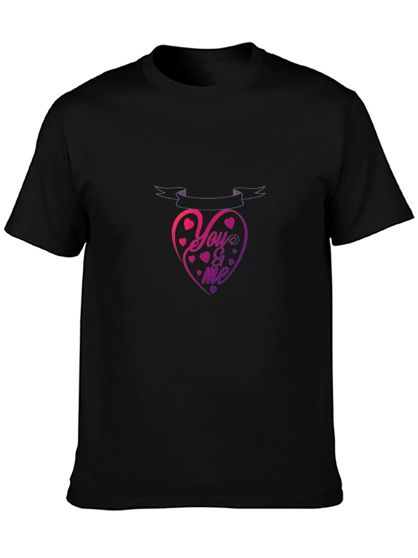 You & Me Heart Graphic T-Shirt