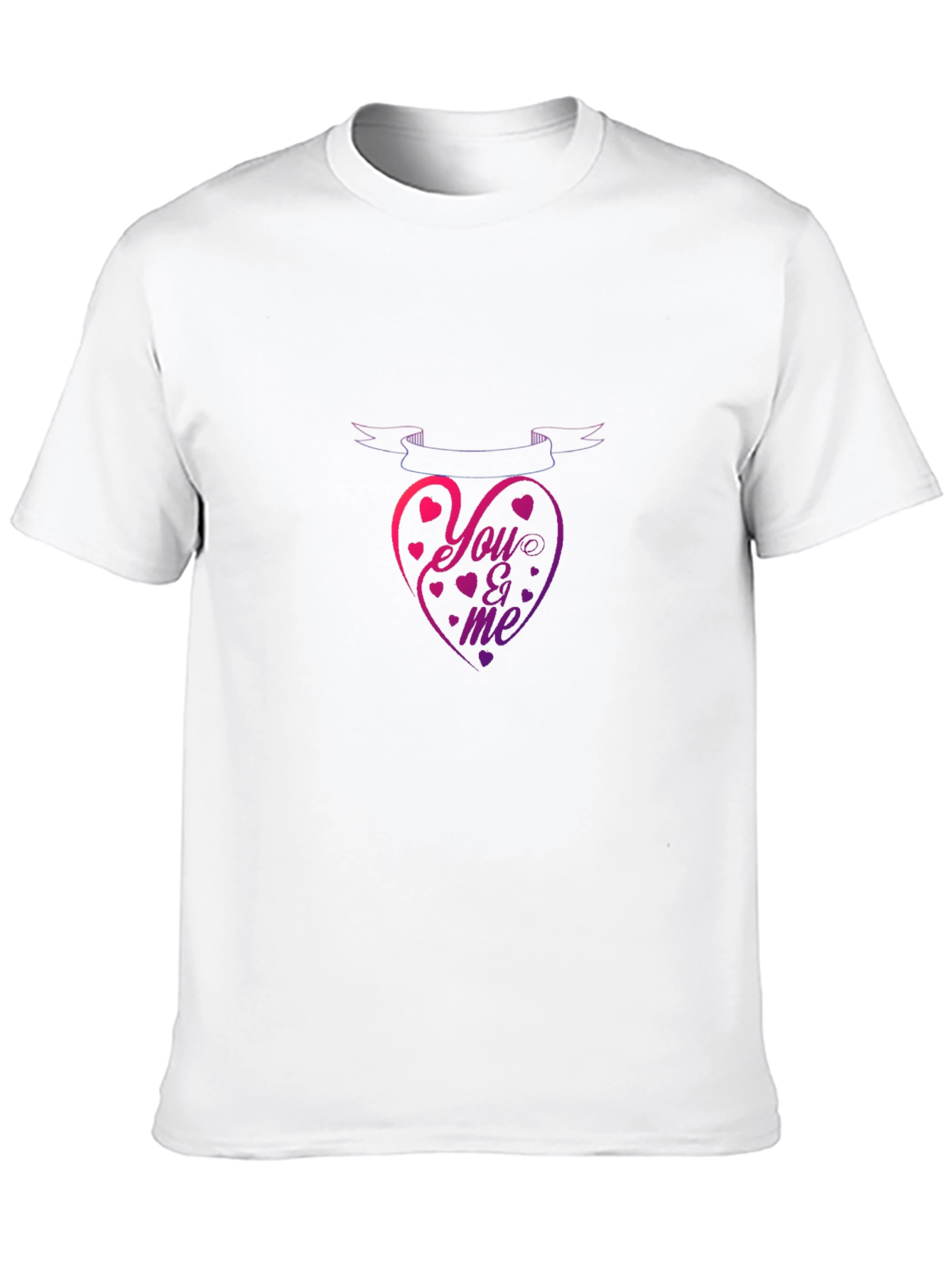 You & Me Heart Graphic T-Shirt