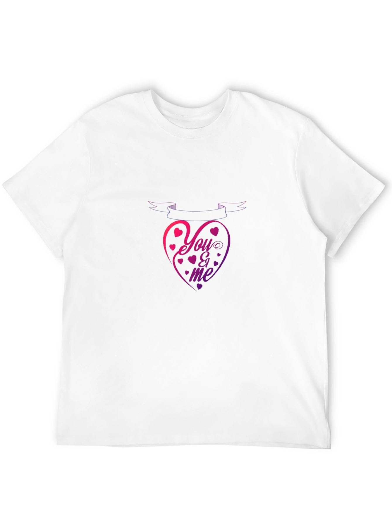 You & Me Heart Graphic T-Shirt