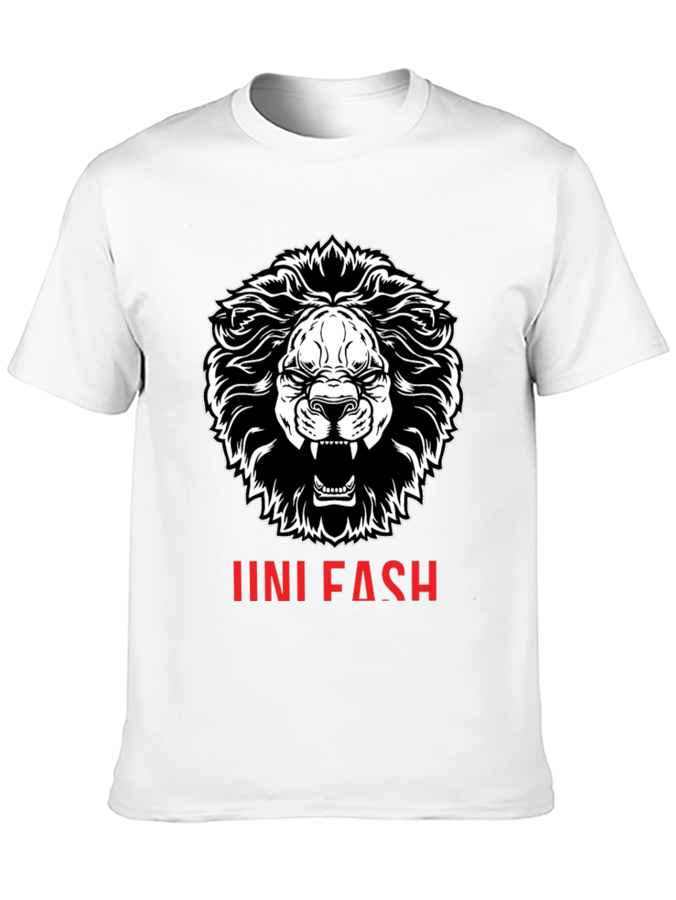 Lion Graphic Print T-Shirt - Unisex Fashion