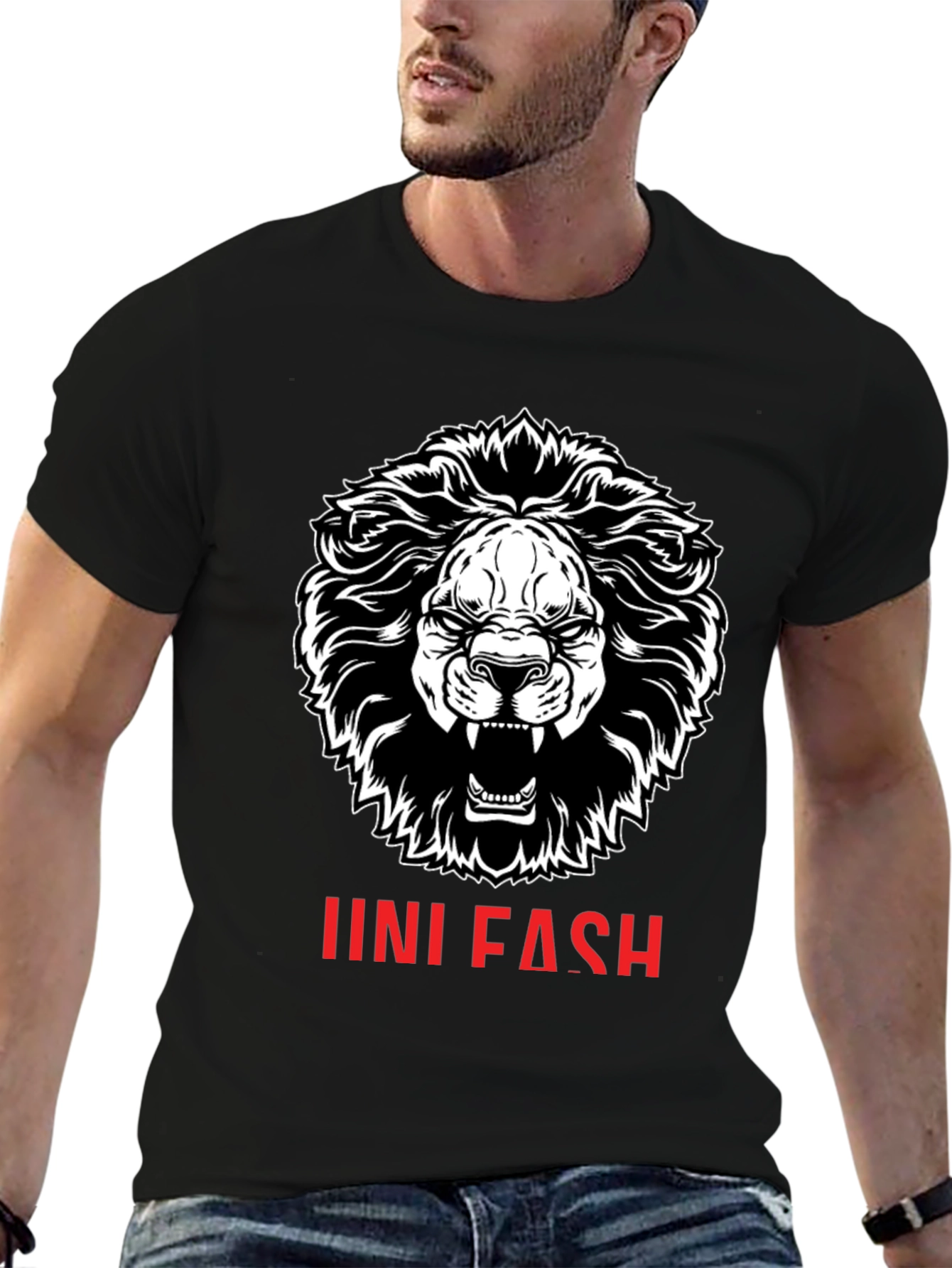 Lion Graphic Print T-Shirt - Unisex Fashion