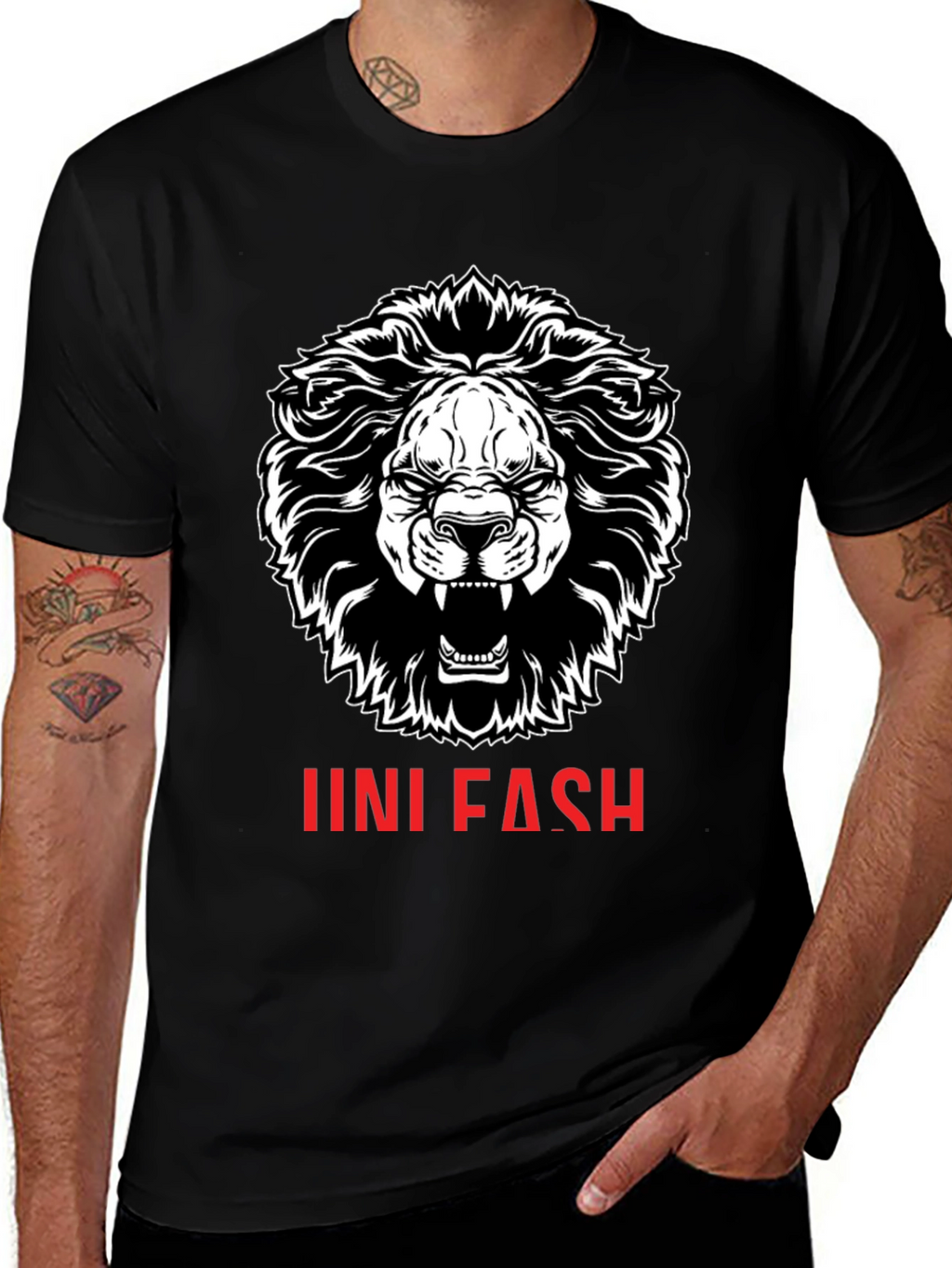 Lion Graphic Print T-Shirt - Unisex Fashion