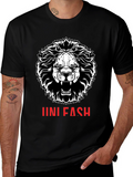 Lion Graphic Print T-Shirt - Unisex Fashion