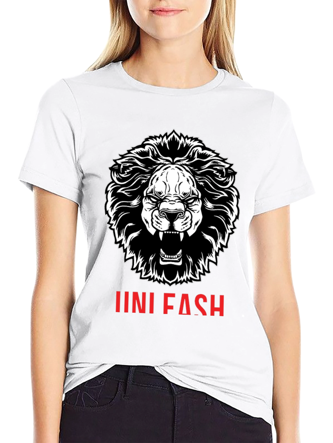 Lion Graphic Print T-Shirt - Unisex Fashion