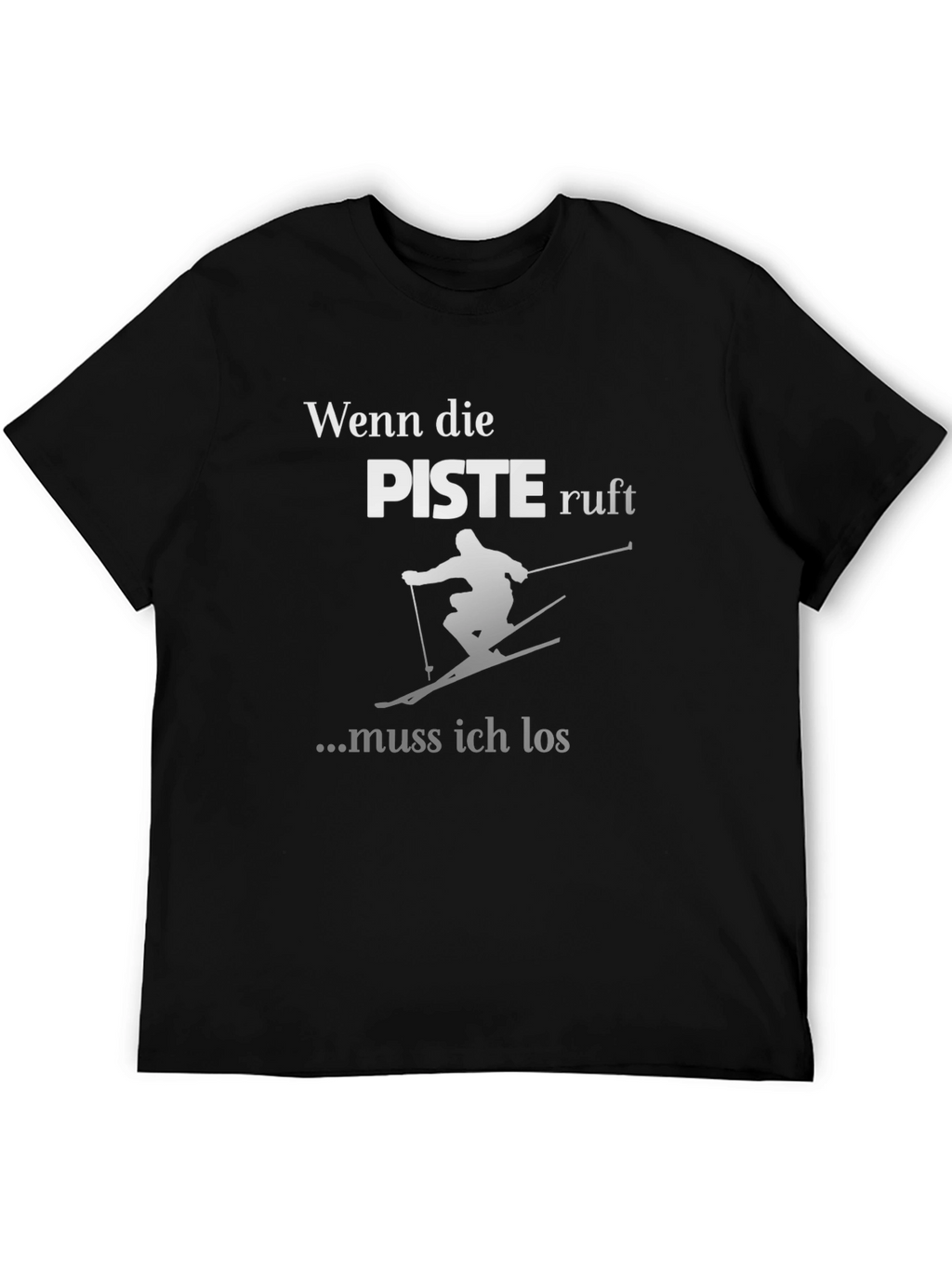 Ski T-Shirt - Wenn die Piste Ruft Design
