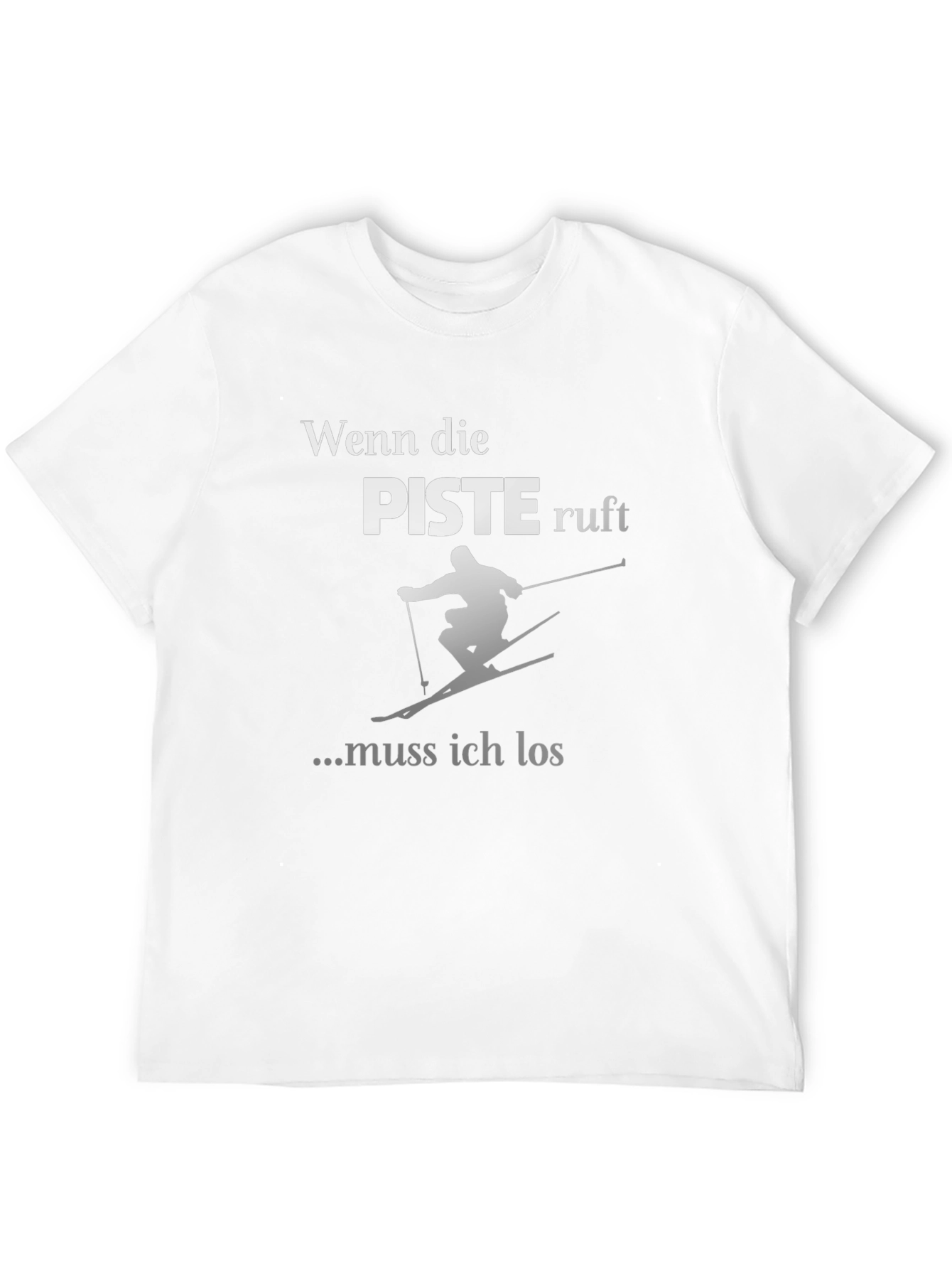 Ski T-Shirt - Wenn die Piste Ruft Design