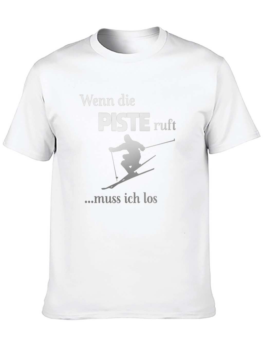 Ski T-Shirt - Wenn die Piste Ruft Design