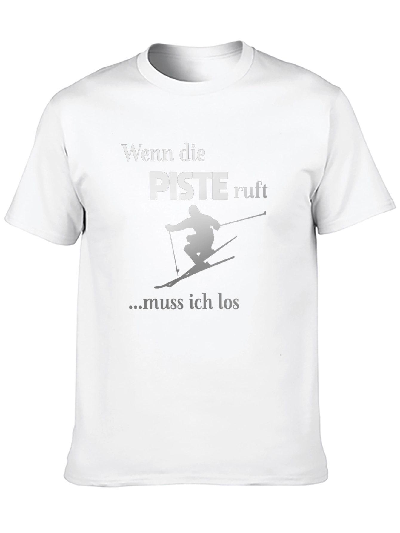 Ski T-Shirt - Wenn die Piste Ruft Design