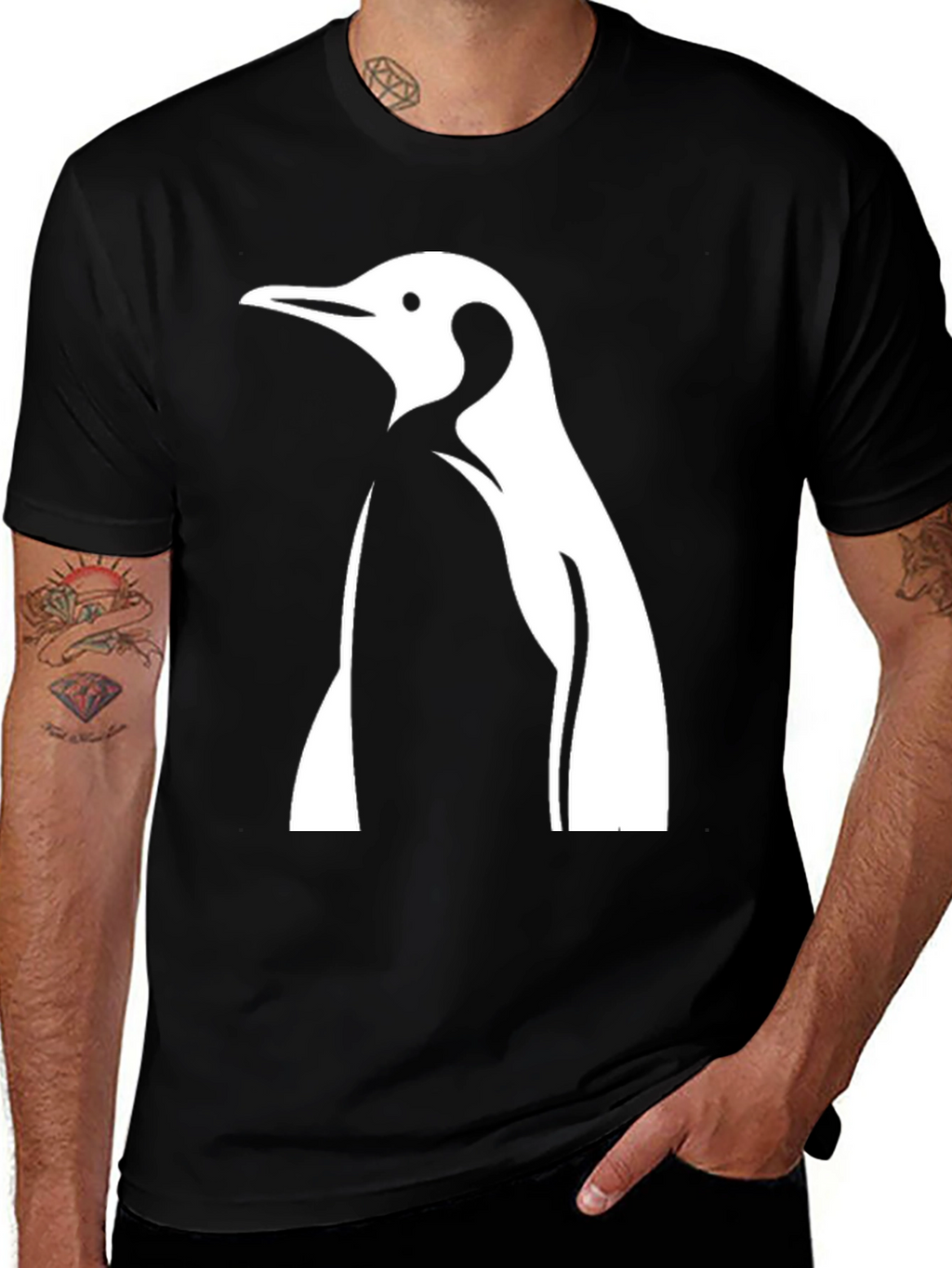 Penguin Graphic T-Shirt - Cool Casual Tee