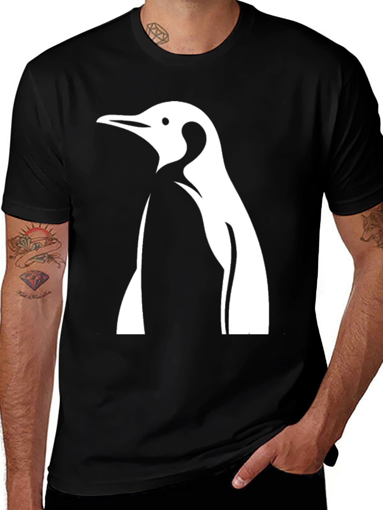 Penguin Graphic T-Shirt - Cool Casual Tee