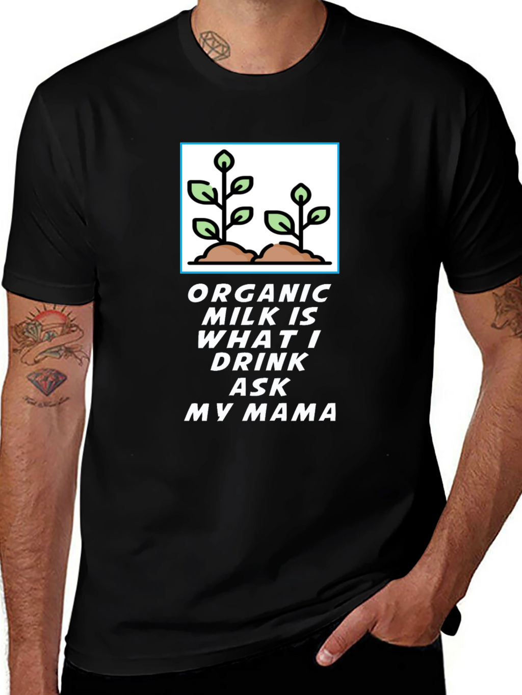 Organic Milk T-Shirt - Ask My Mama