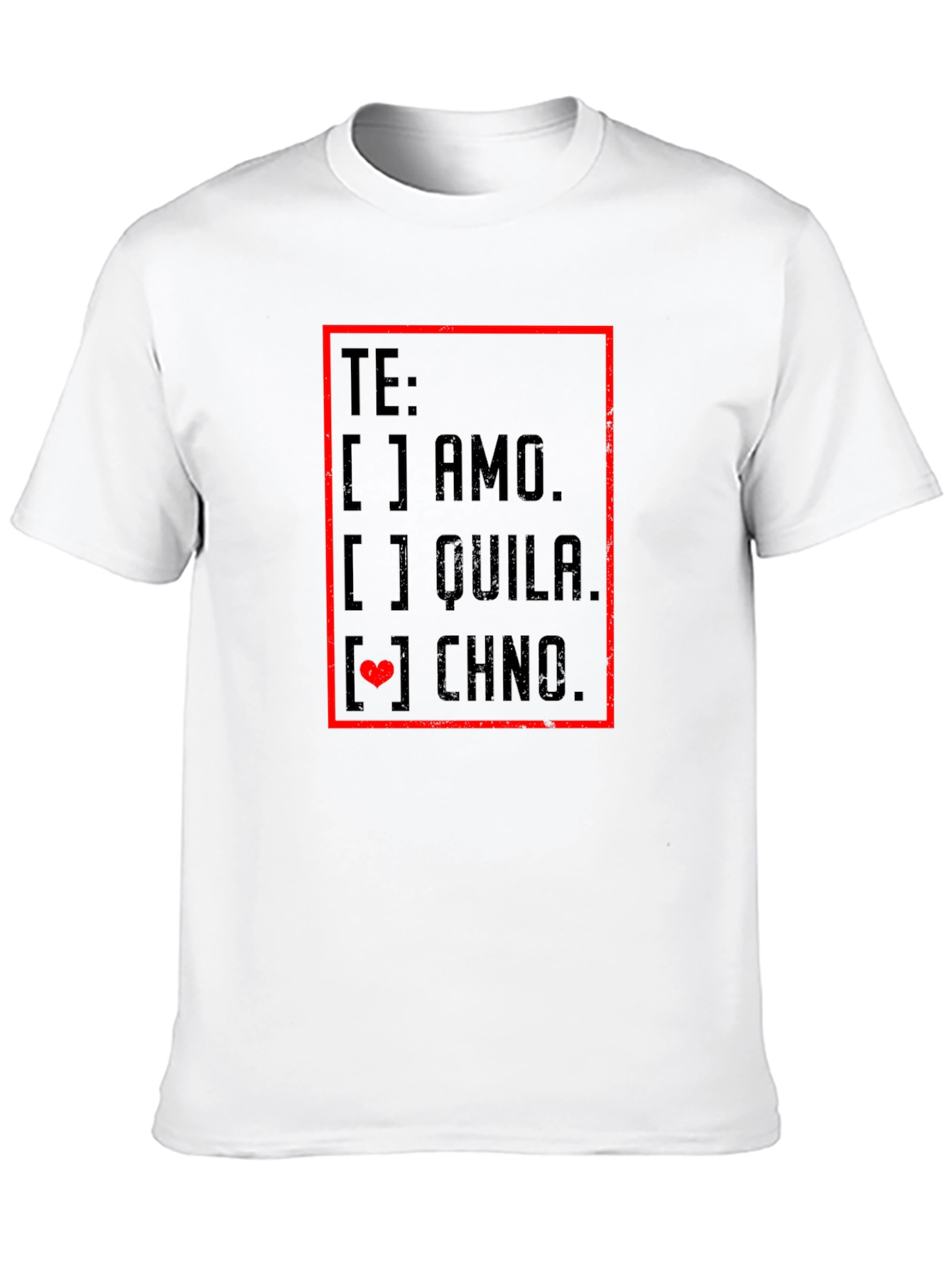 Te Amo Tequila Chino T-Shirt - Graphic Tee