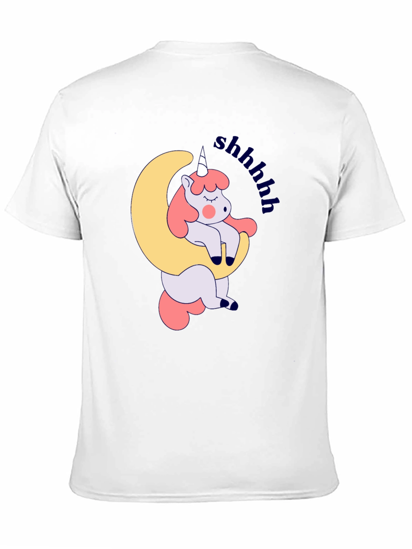 Cute Unicorn Sleeping on Moon T-Shirt