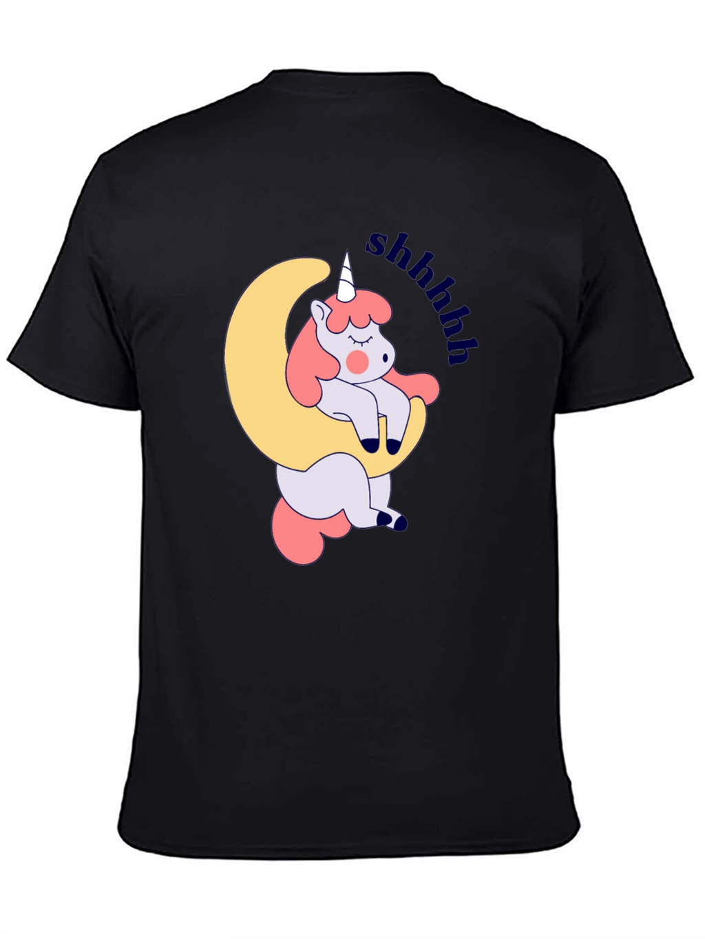 Cute Unicorn Sleeping on Moon T-Shirt