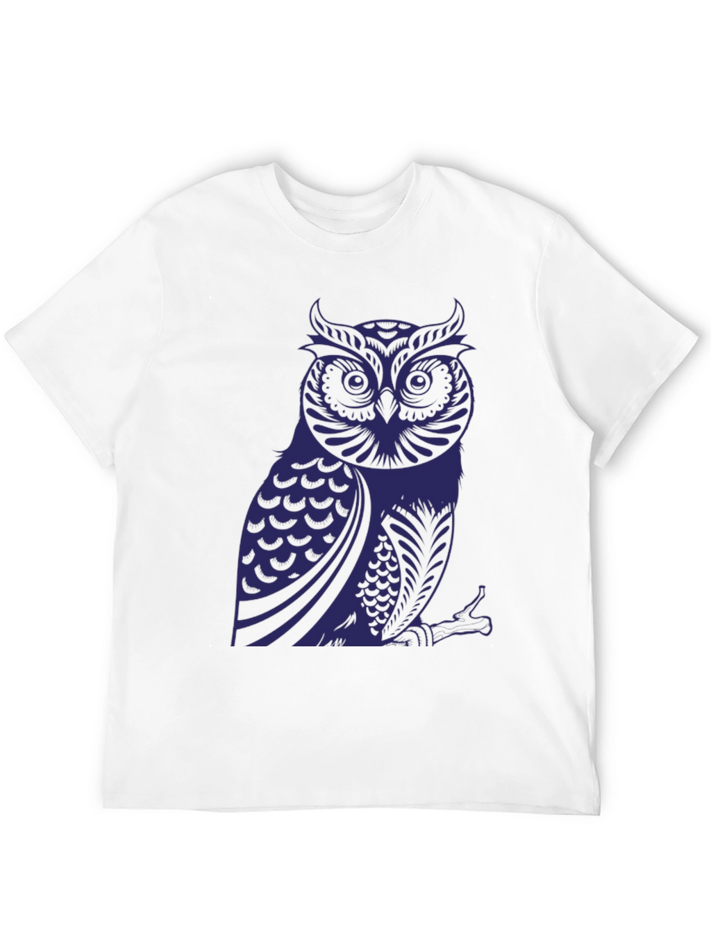 Owl Graphic Print T-Shirt - Stylish Mens Tee