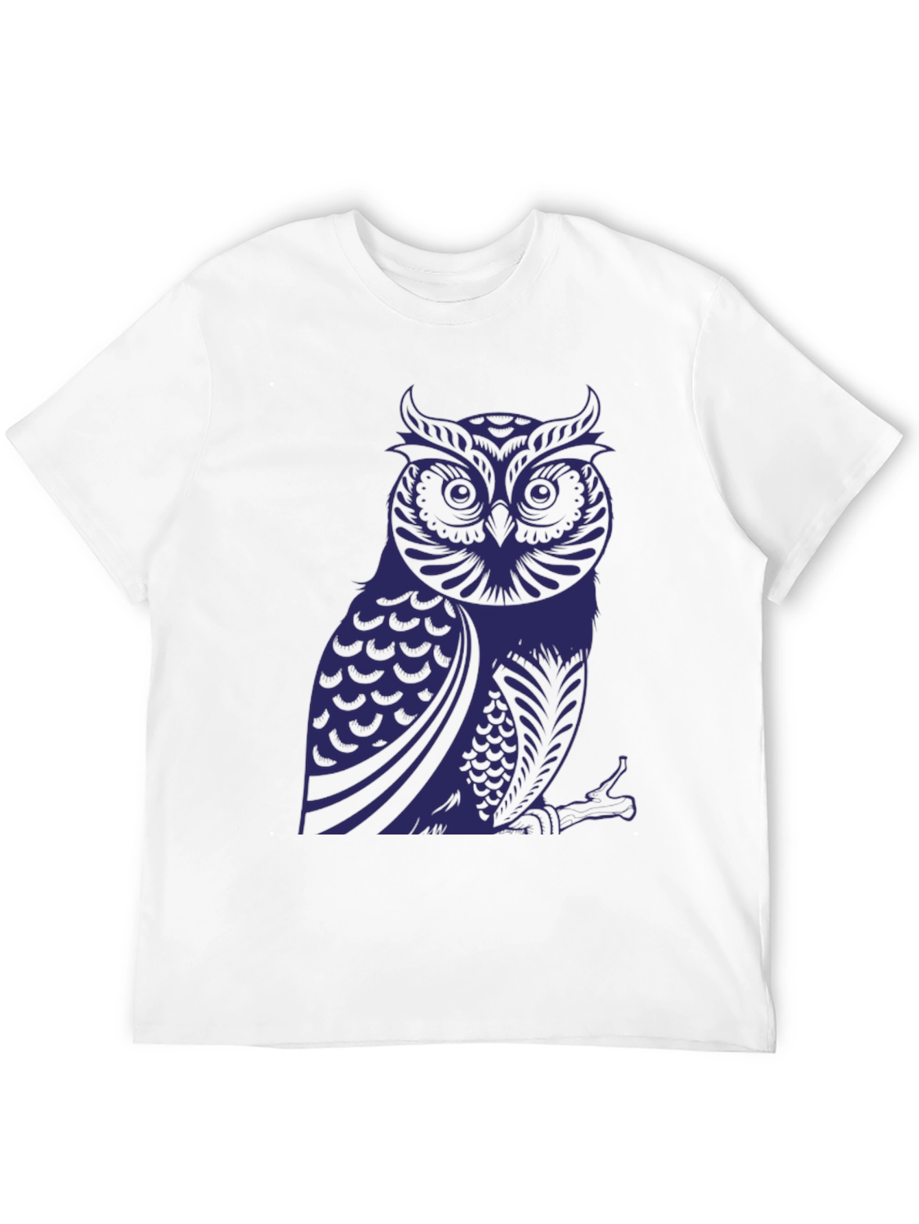 Owl Graphic Print T-Shirt - Stylish Mens Tee
