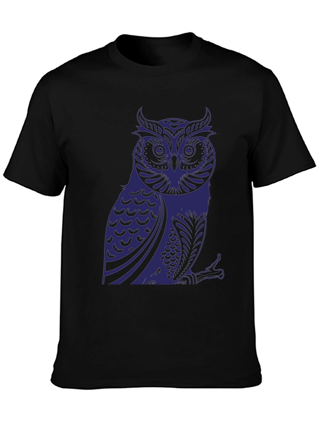 Owl Graphic Print T-Shirt - Stylish Mens Tee
