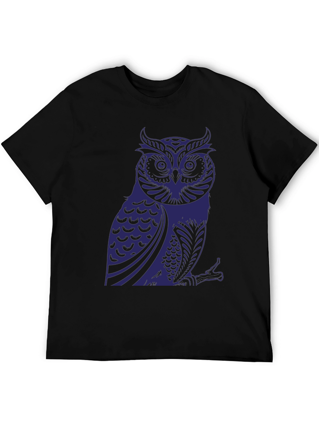Owl Graphic Print T-Shirt - Stylish Mens Tee