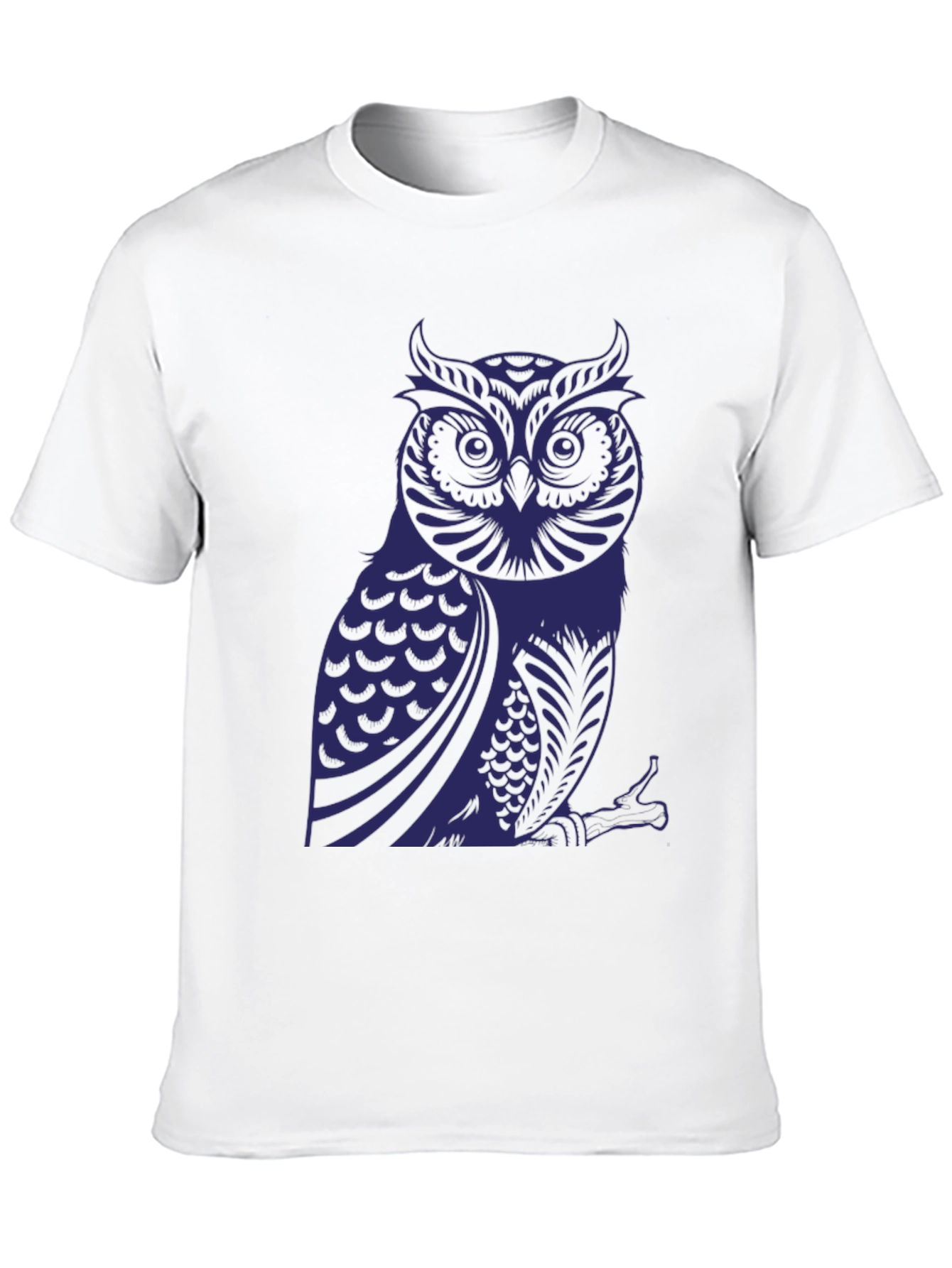 Owl Graphic Print T-Shirt - Stylish Mens Tee