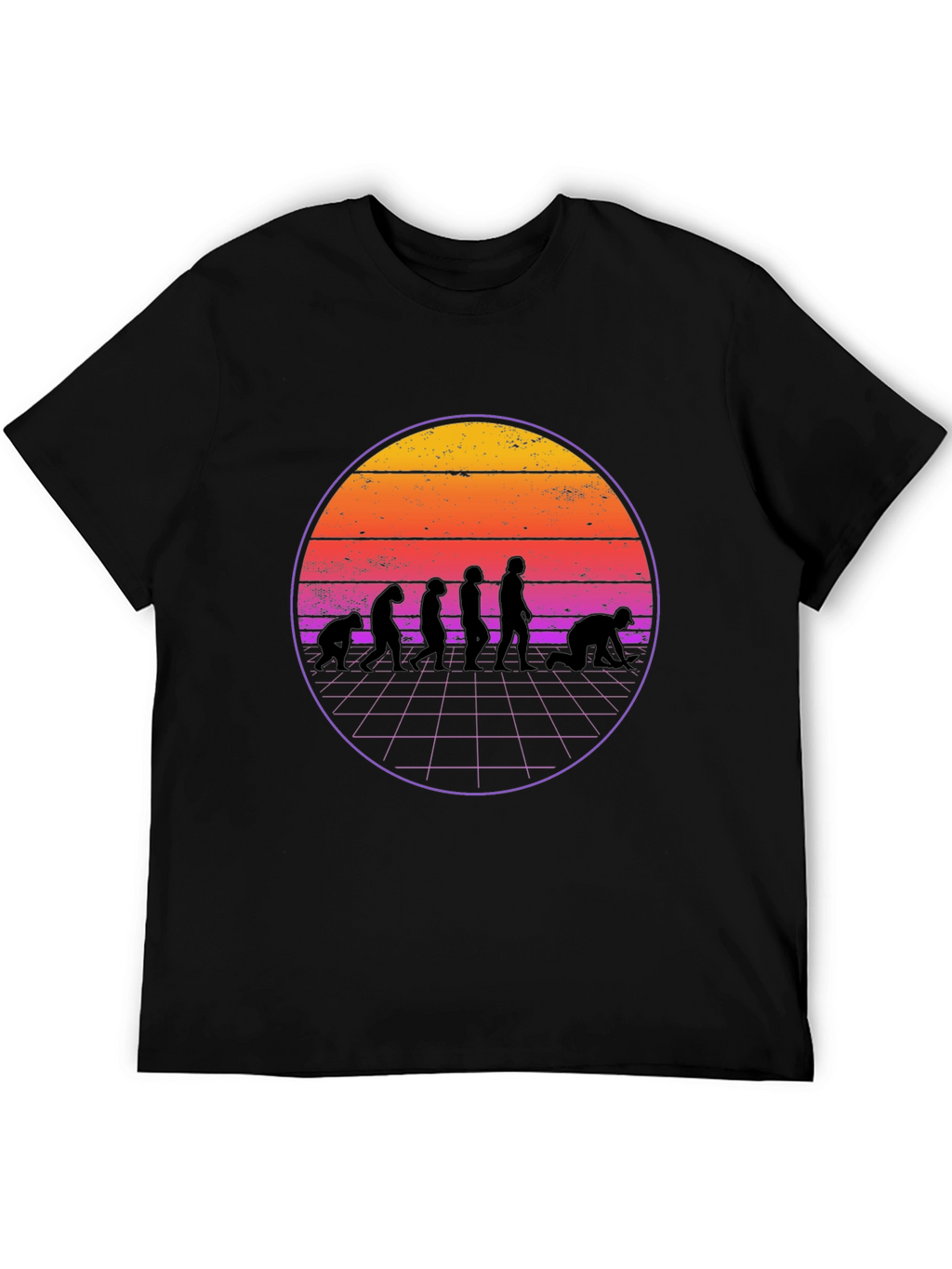 Retro Evolution T-Shirt - Black