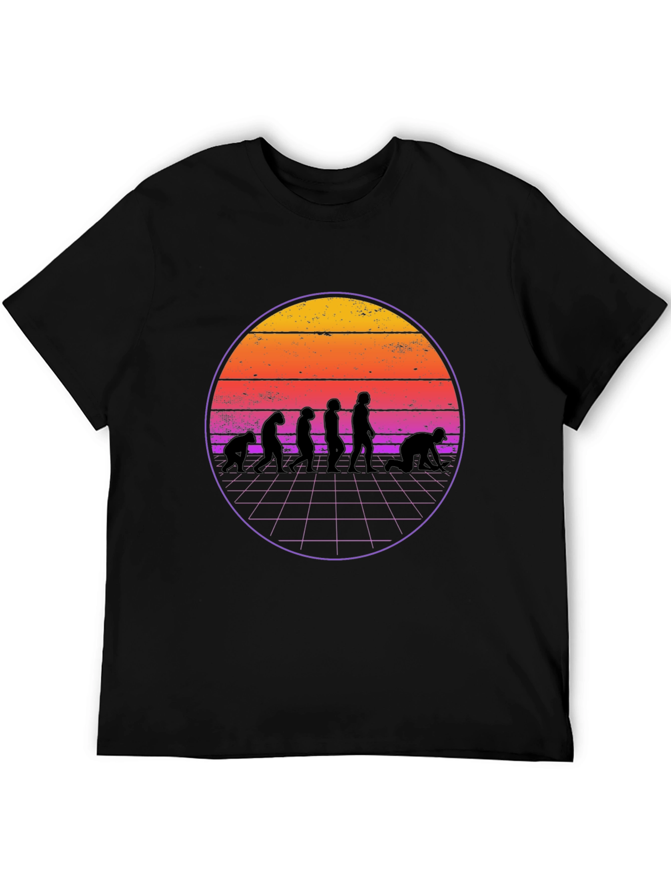 Retro Evolution T-Shirt - Black