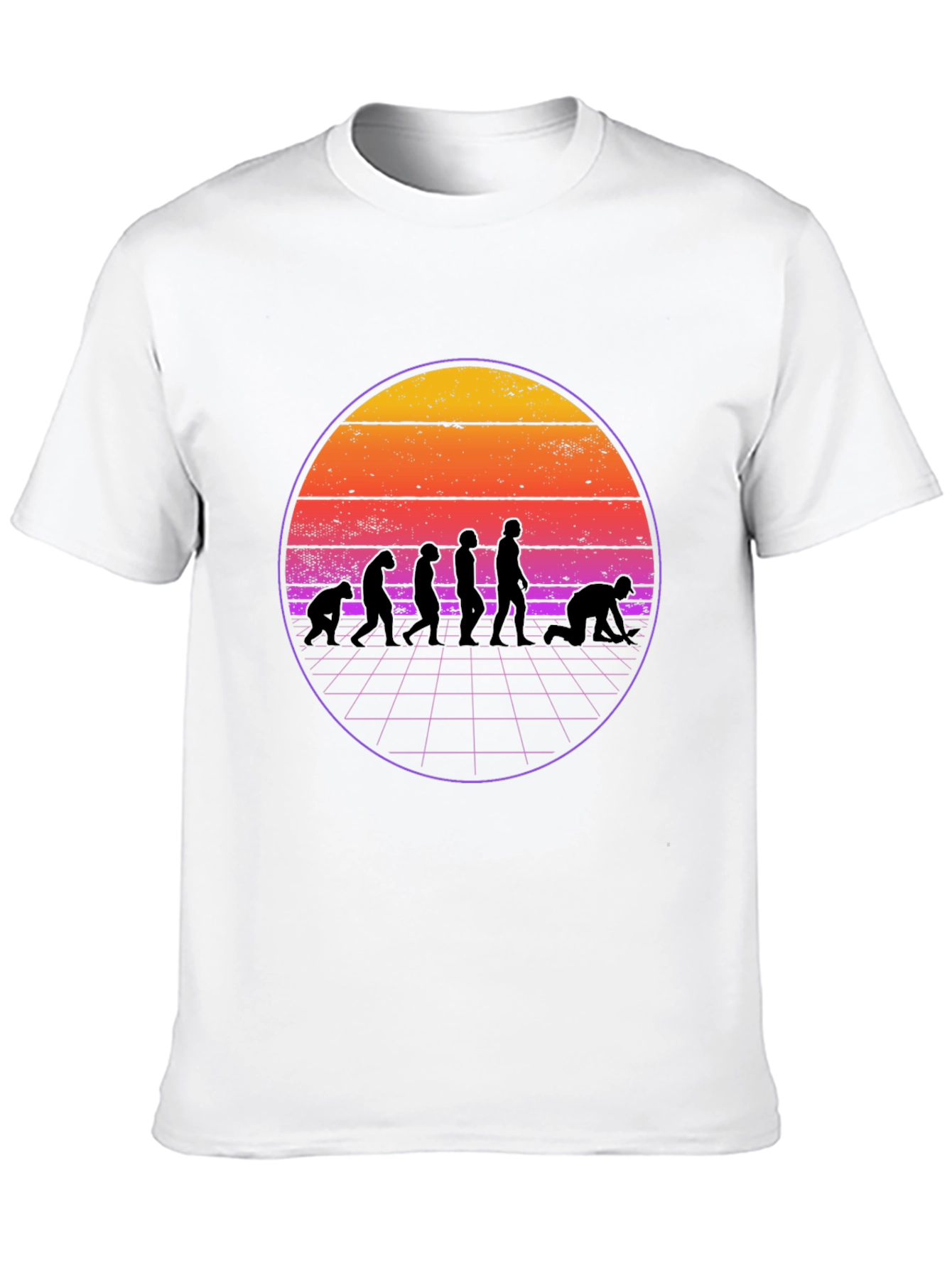 Retro Evolution T-Shirt - Black