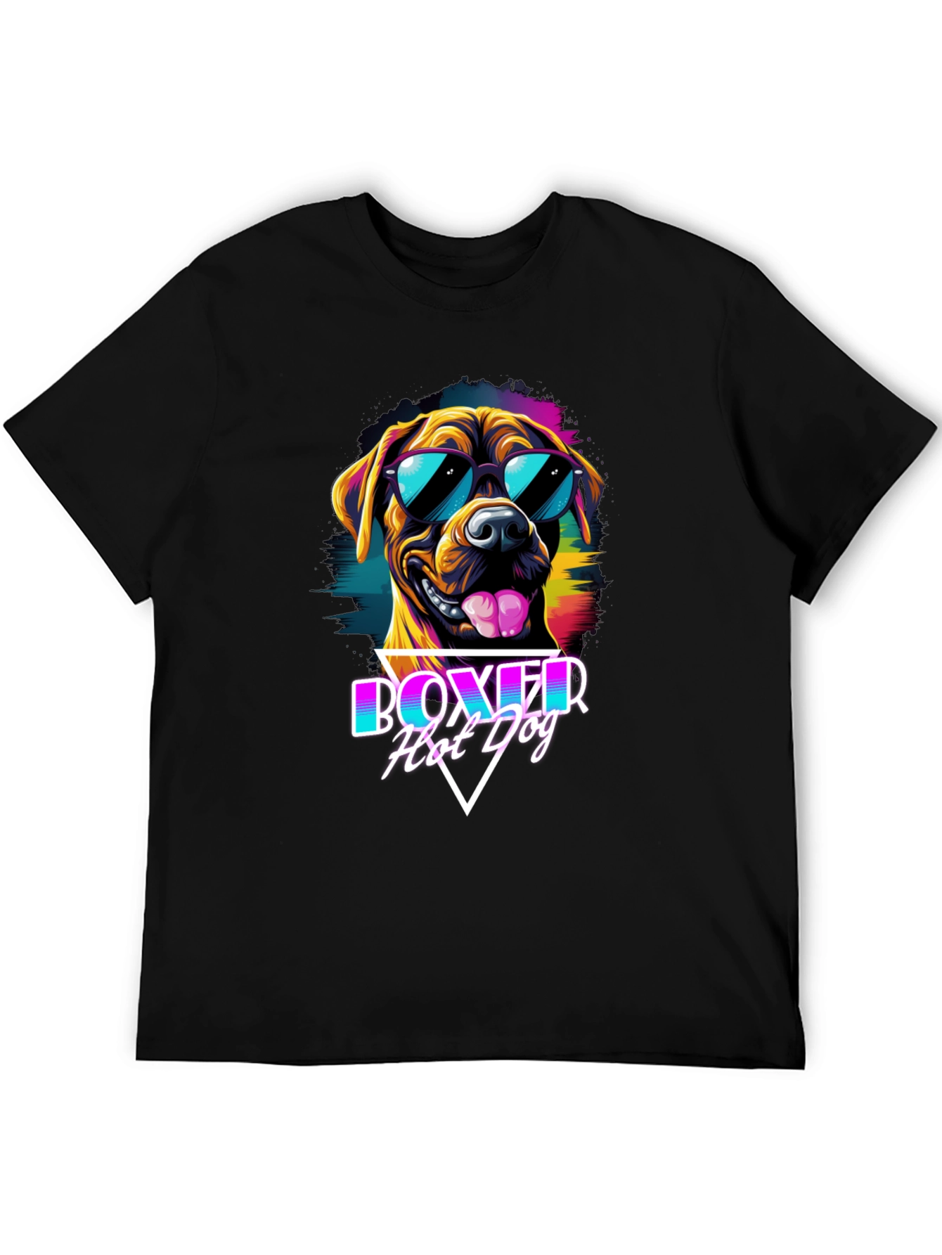 Boxer Hot Dog Graphic T-Shirt