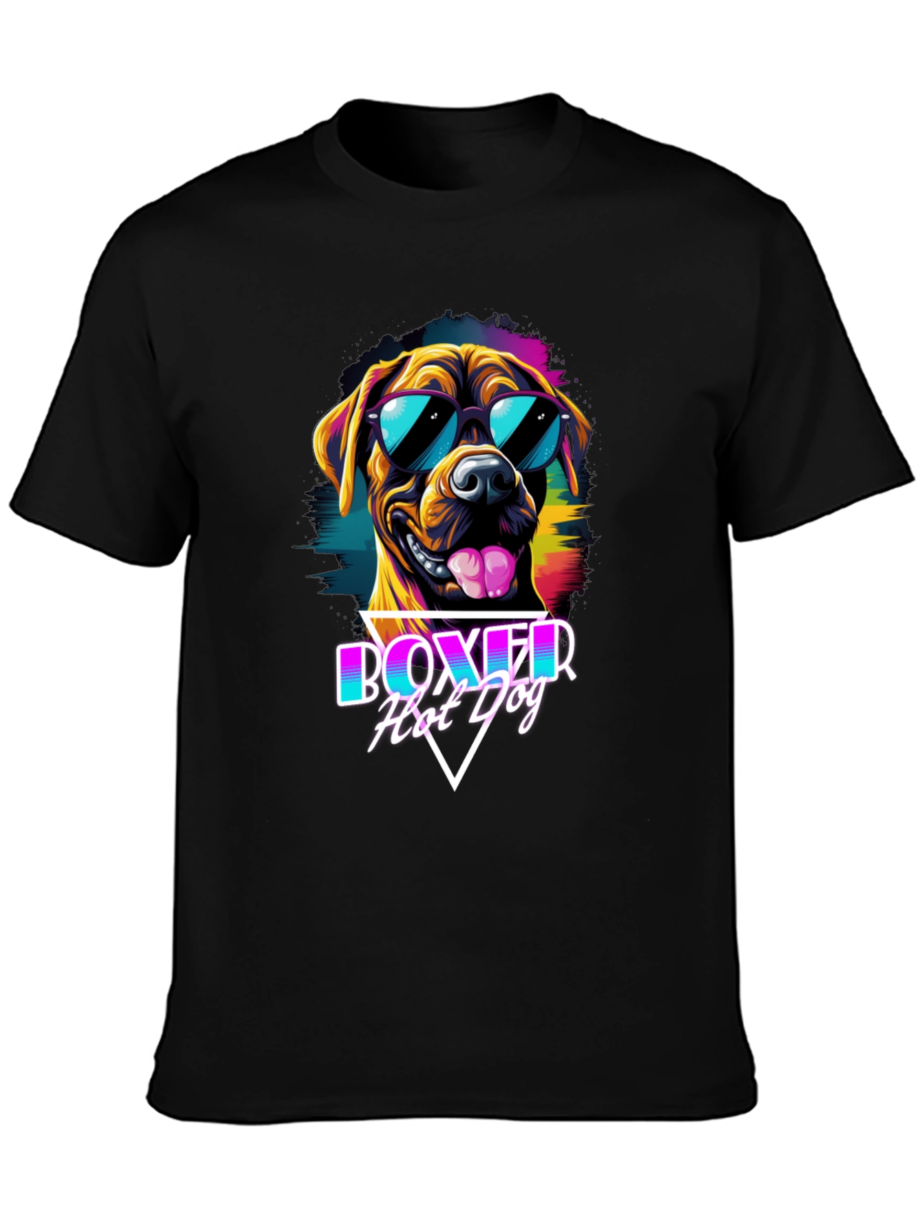 Boxer Hot Dog Graphic T-Shirt