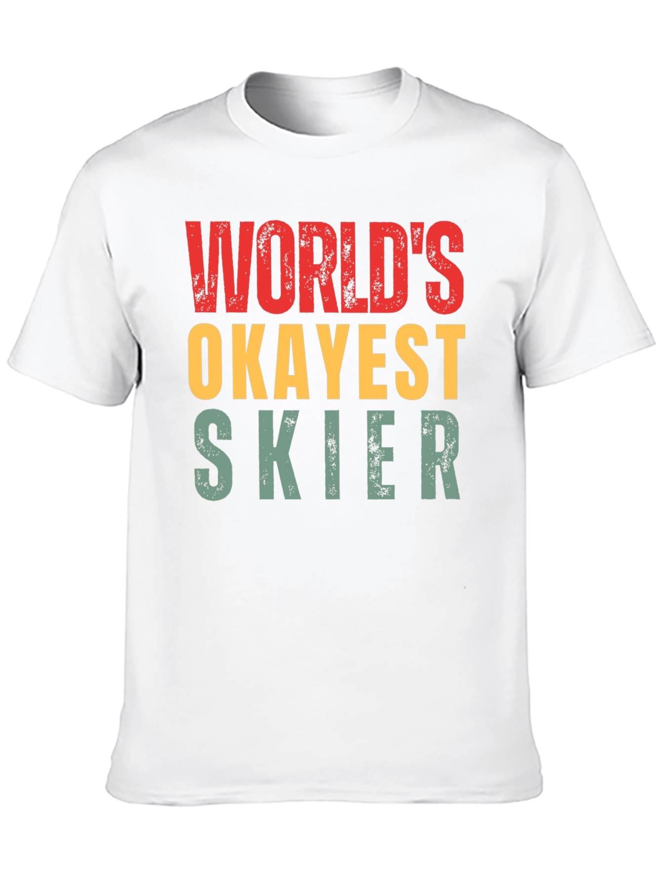 Worlds Okayest Skier Graphic T-Shirt