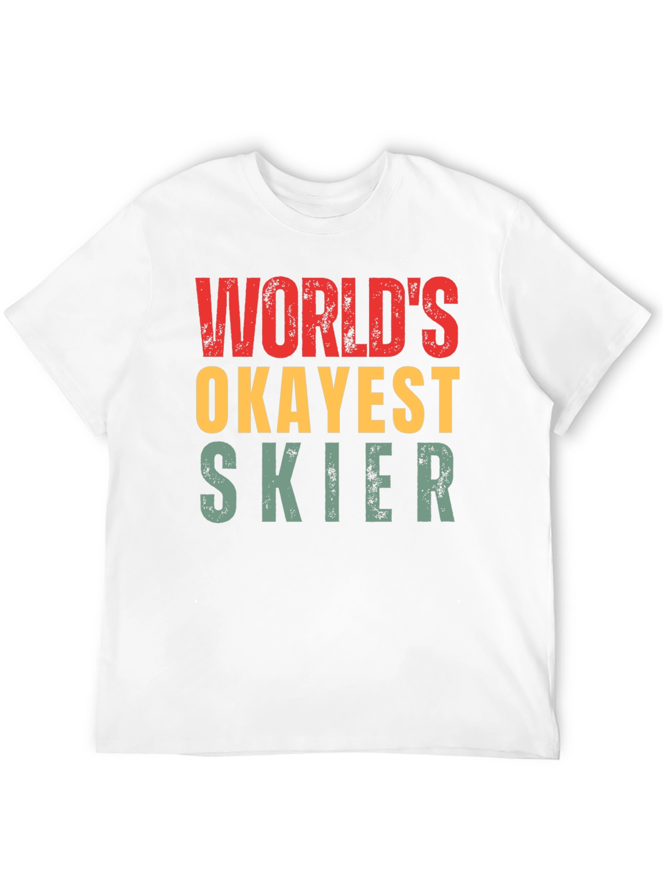 Worlds Okayest Skier Graphic T-Shirt