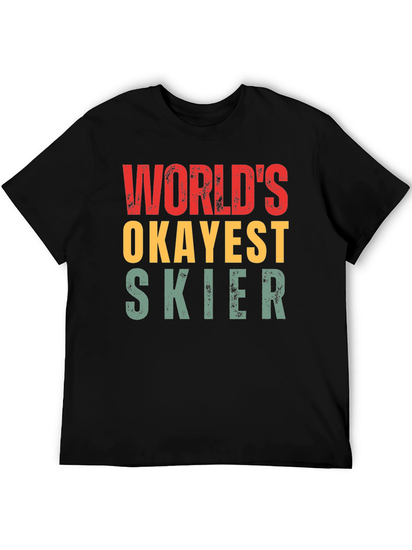 Worlds Okayest Skier Graphic T-Shirt