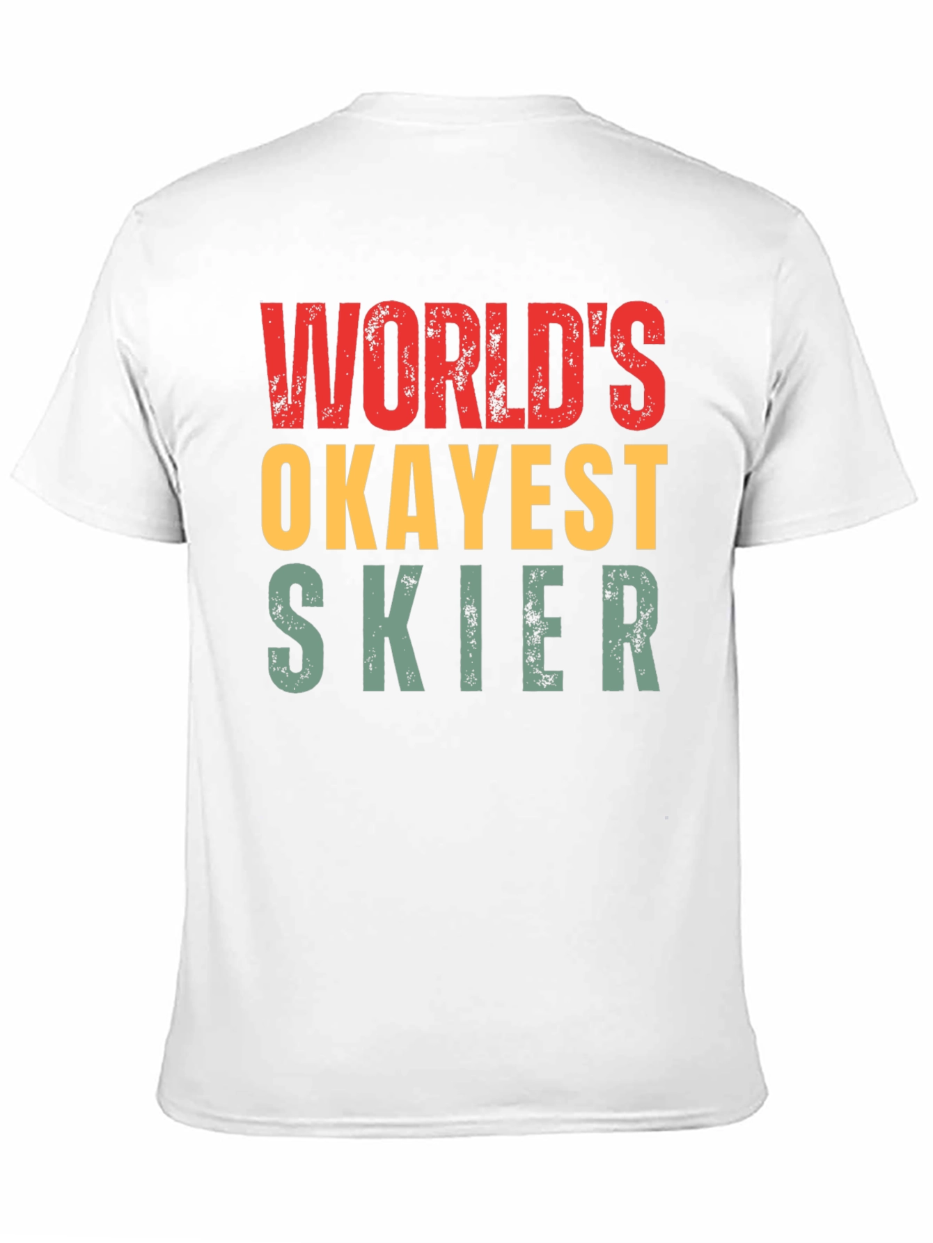 Worlds Okayest Skier Graphic T-Shirt