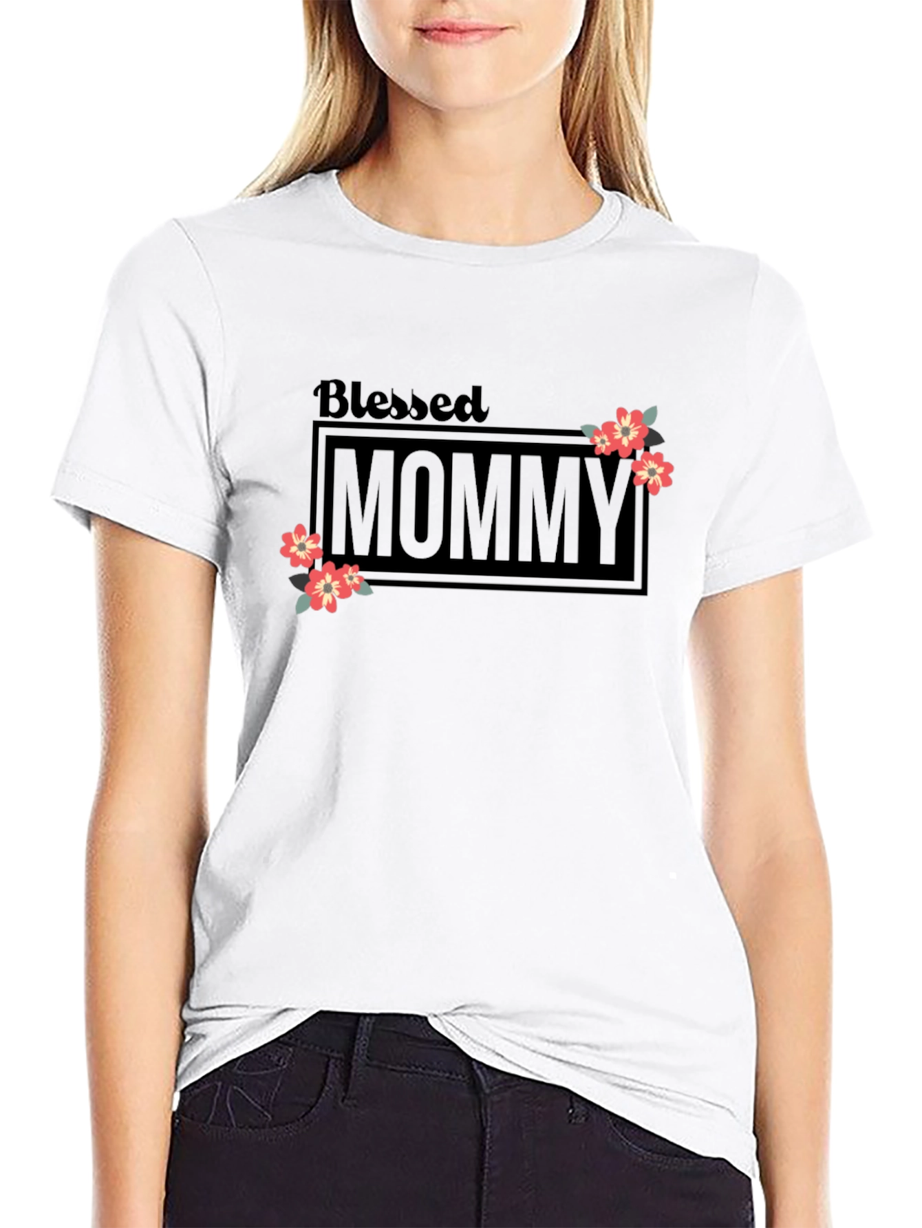 Blessed Mommy Graphic T-Shirt