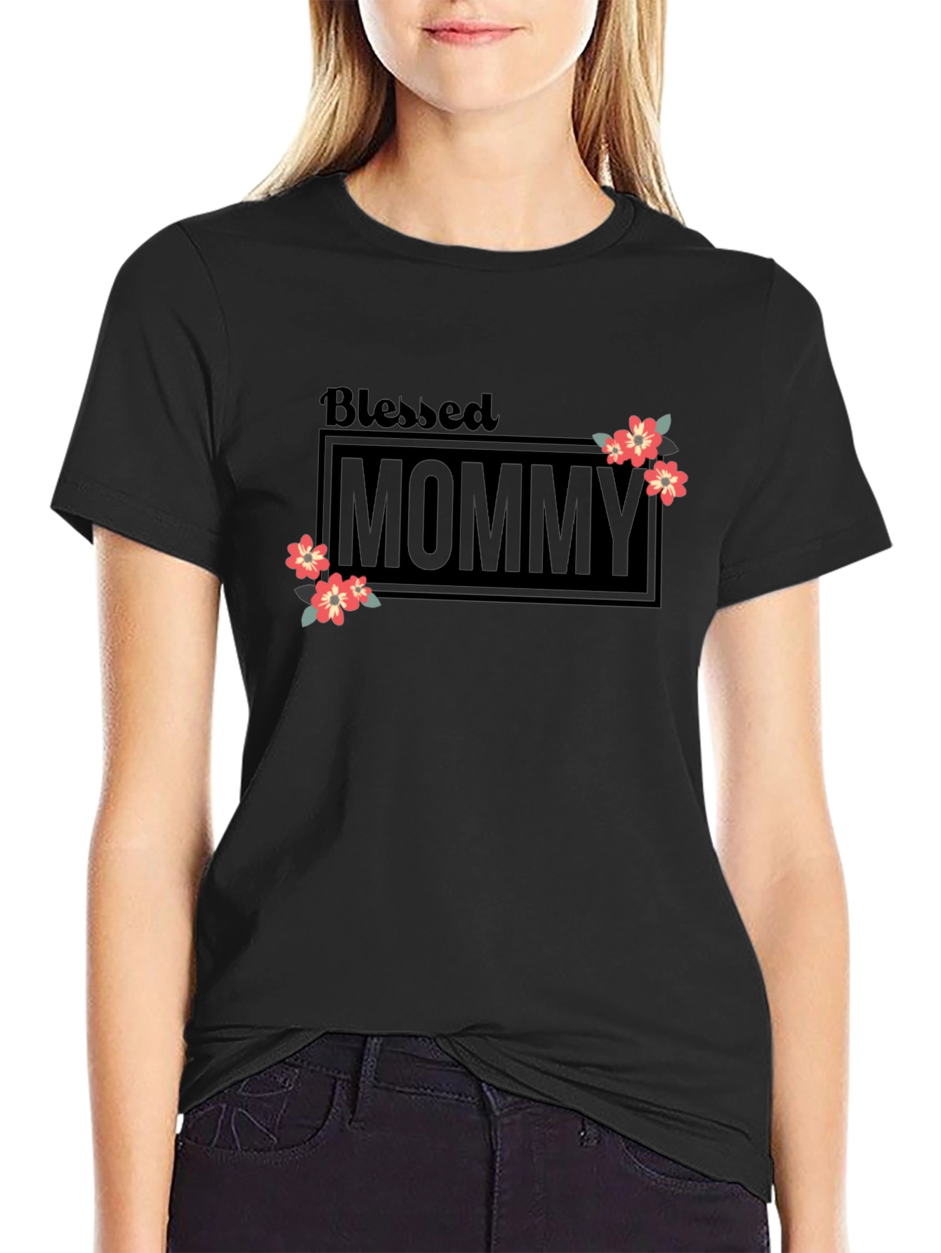Blessed Mommy Graphic T-Shirt